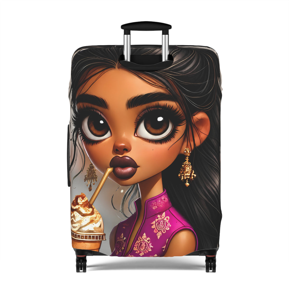 Amara | Chai Glow Luggage Cover
