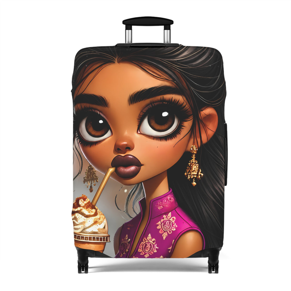 Amara | Chai Glow Luggage Cover