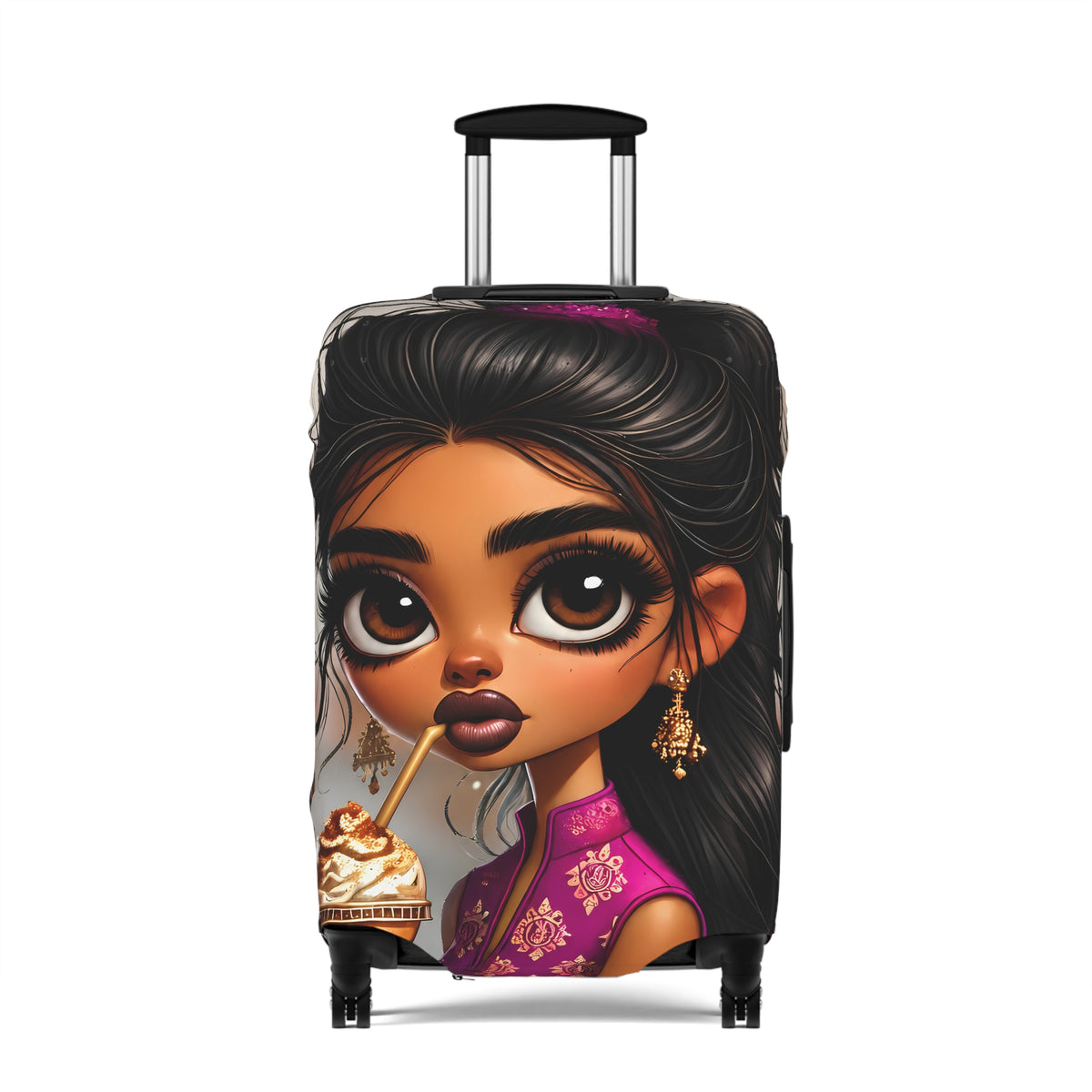 Amara | Chai Glow Luggage Cover