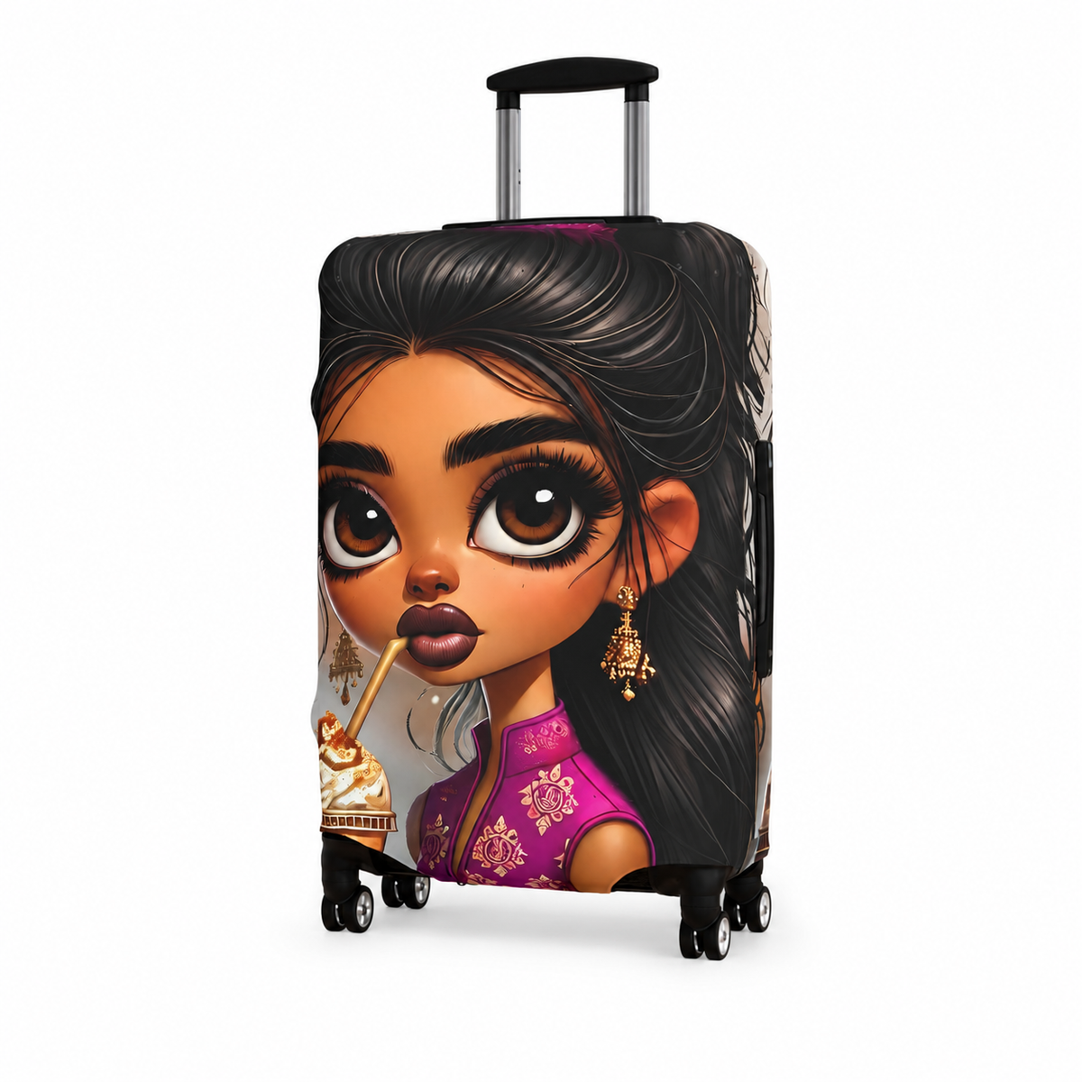 Amara | Chai Glow Luggage Cover