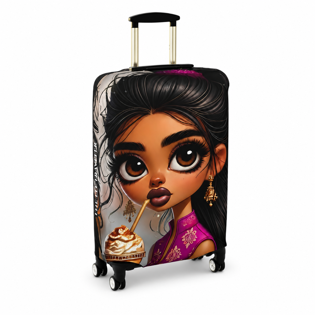 Amara | Chai Glow Luggage Cover