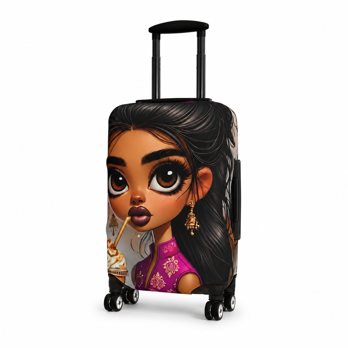 Amara | Chai Glow Luggage Cover