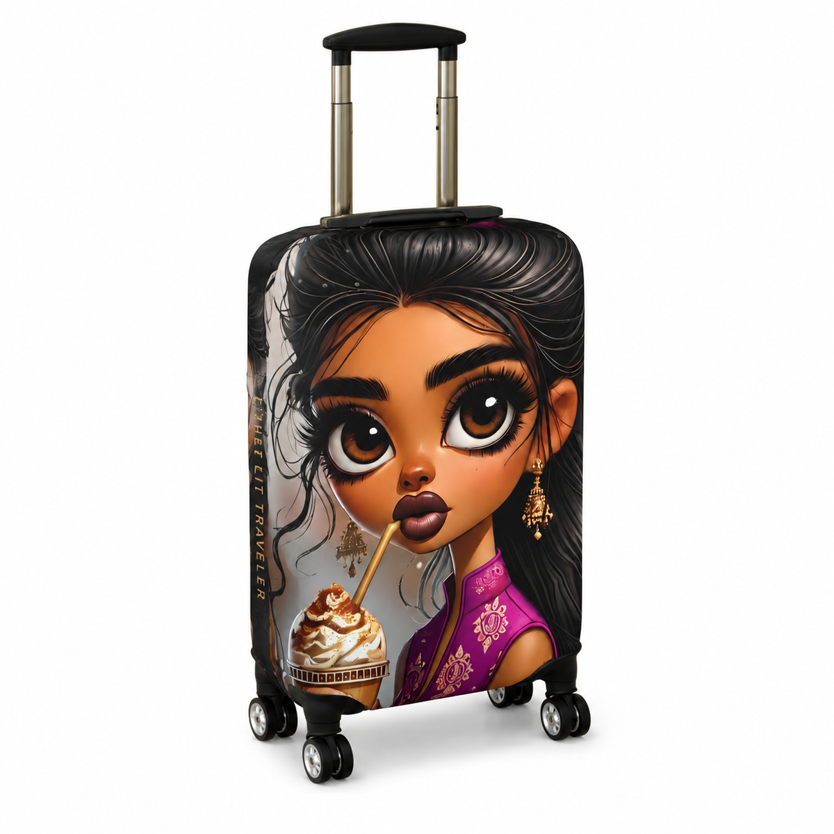 Amara | Chai Glow Luggage Cover