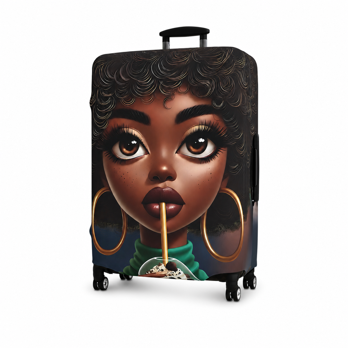 Nia | Cookies & Cream Luggage Cover