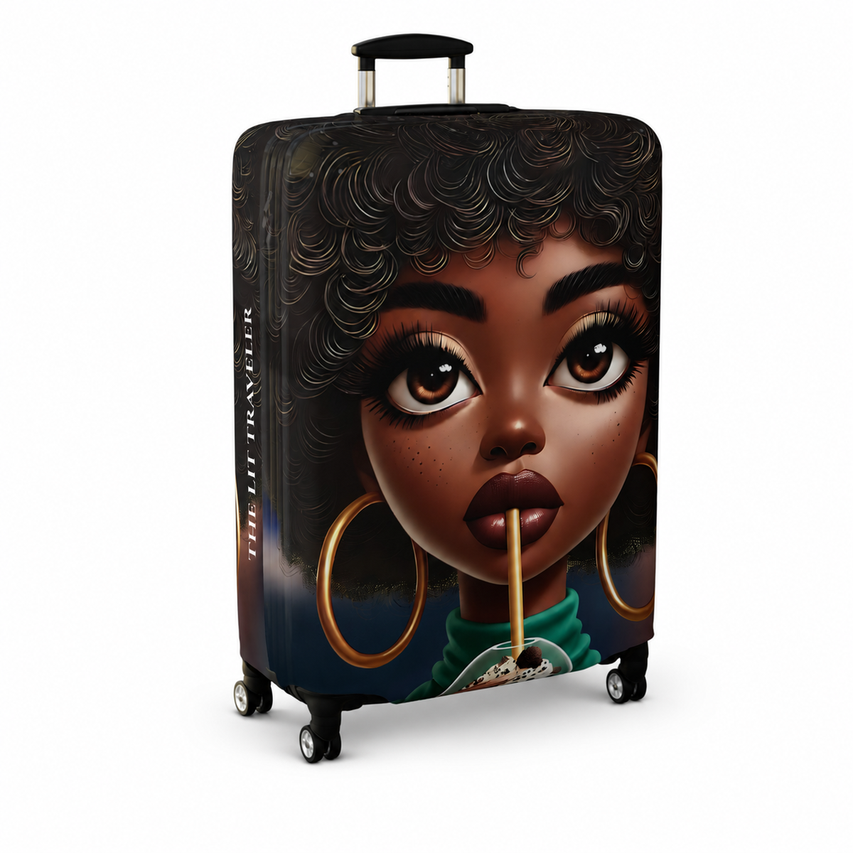 Nia | Cookies & Cream Luggage Cover