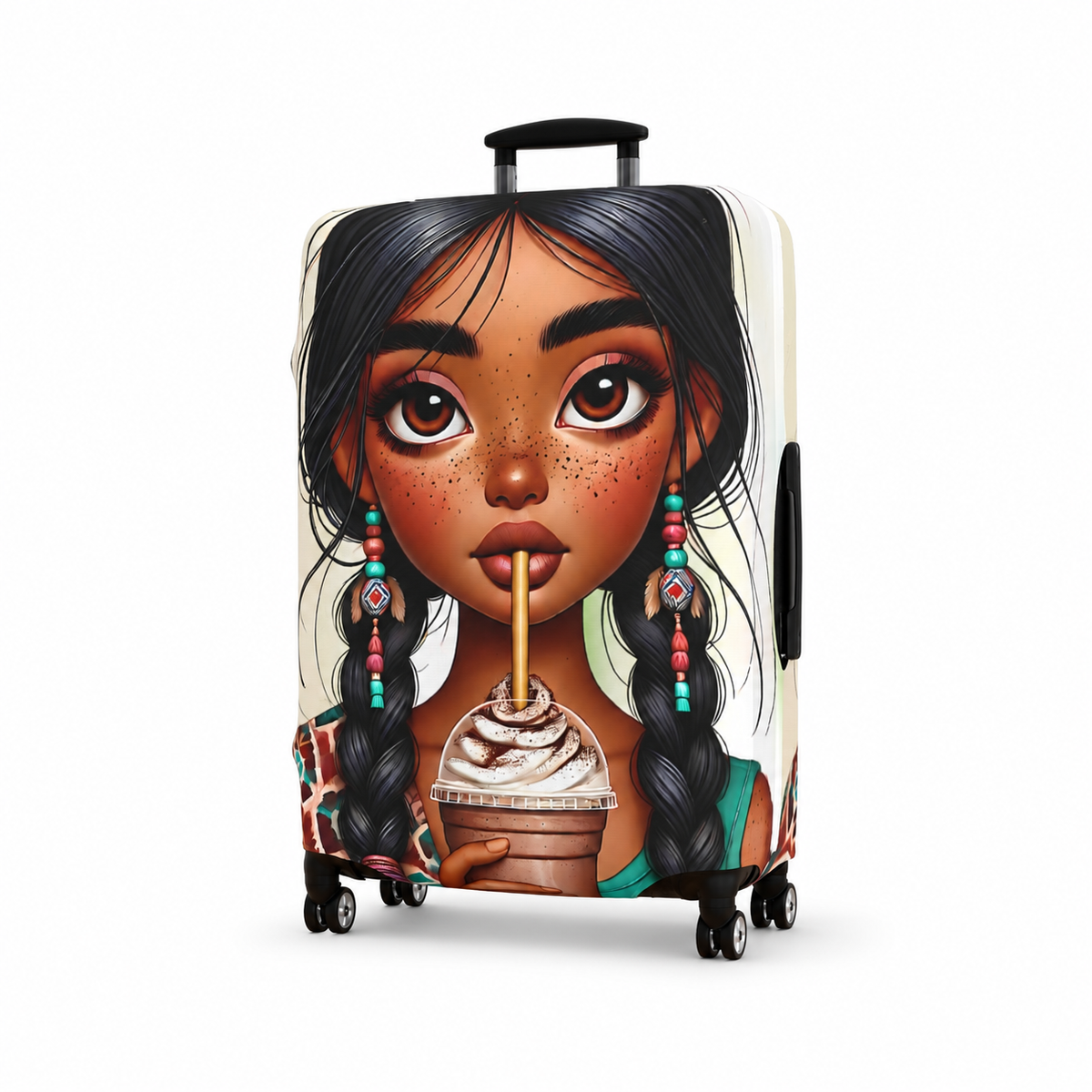 Maya | Mocha Dream Luggage Cover