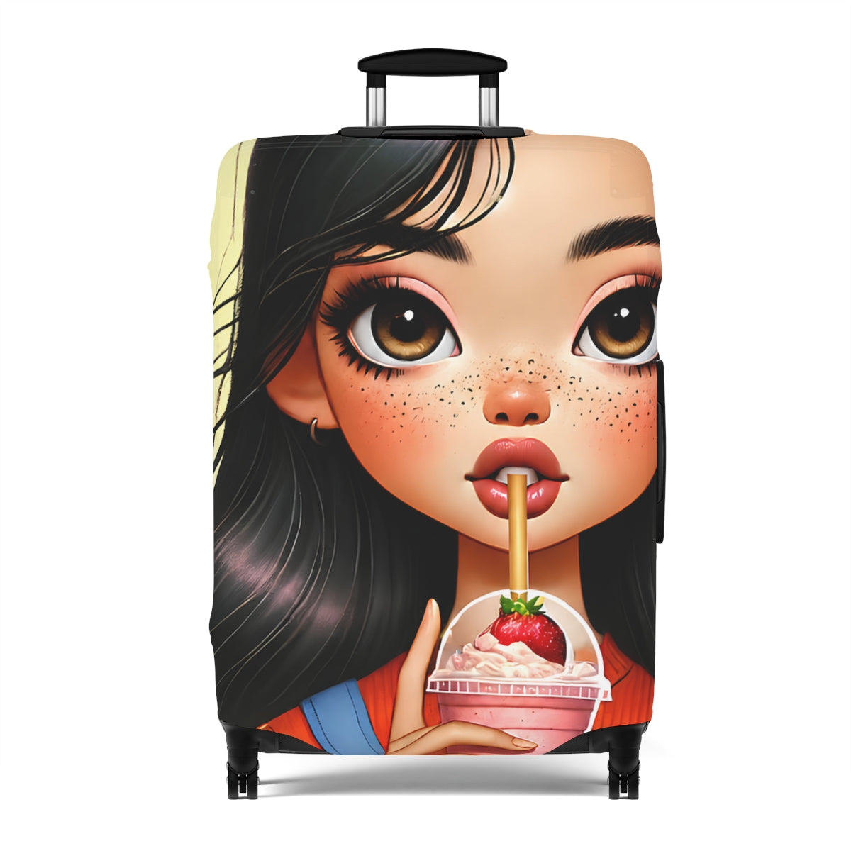 Lena | Strawberry Cream Luggage Cover