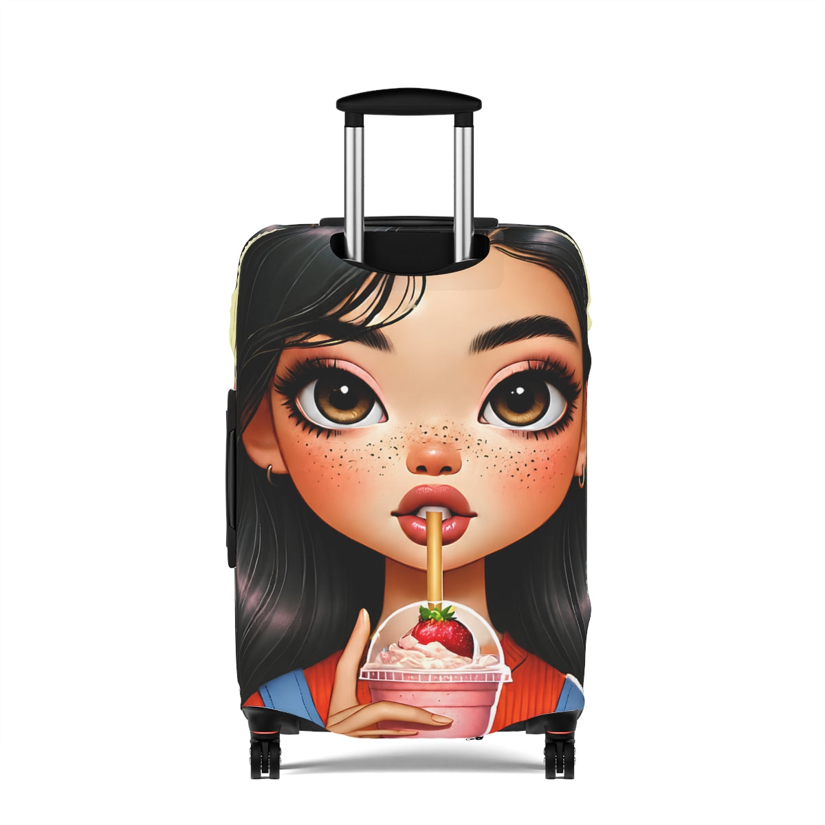 Lena | Strawberry Cream Luggage Cover