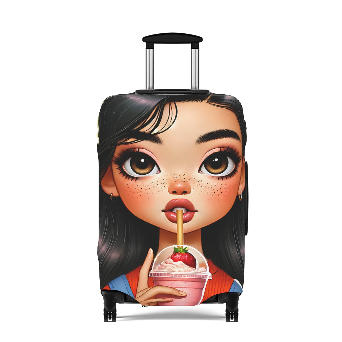 Lena | Strawberry Cream Luggage Cover