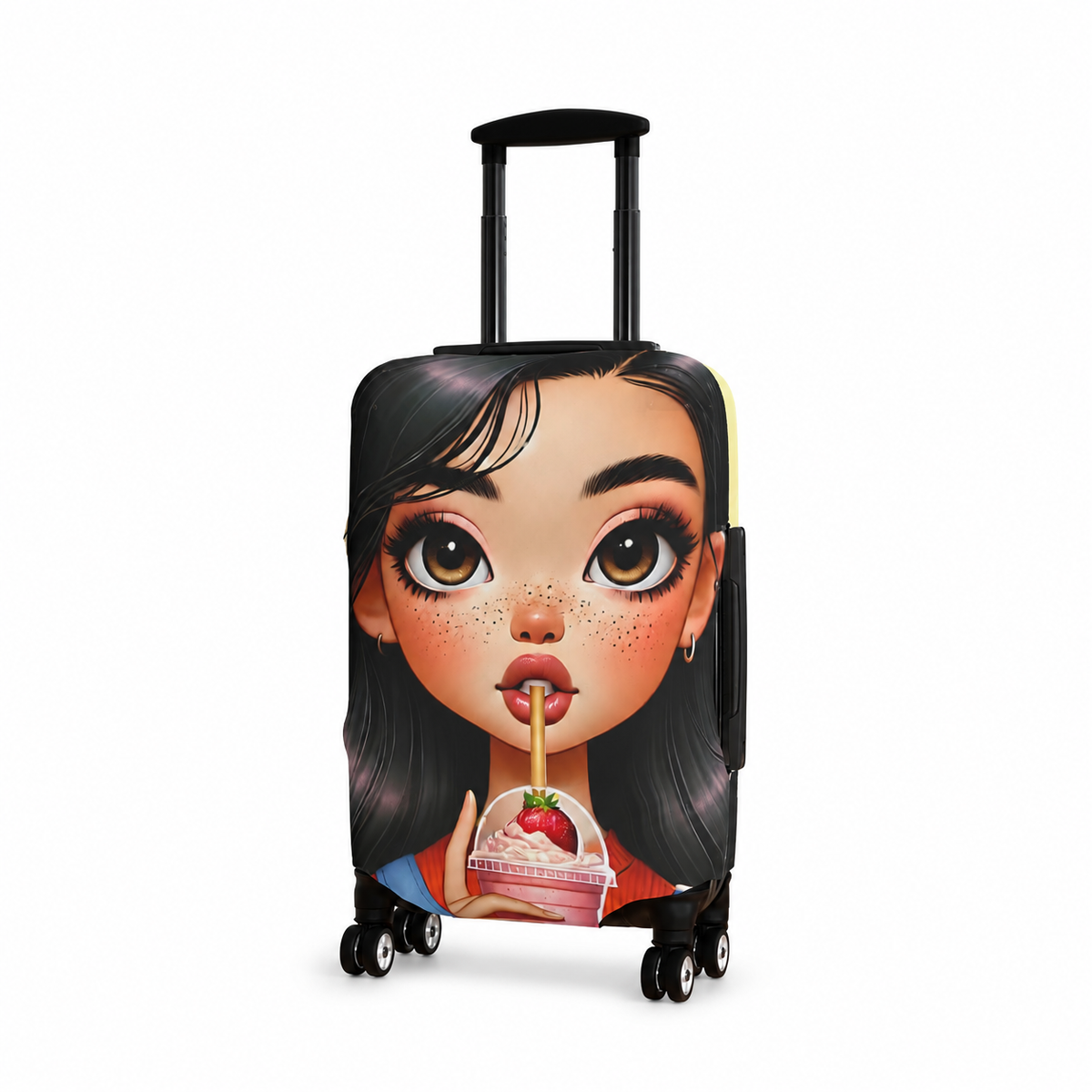 Lena | Strawberry Cream Luggage Cover
