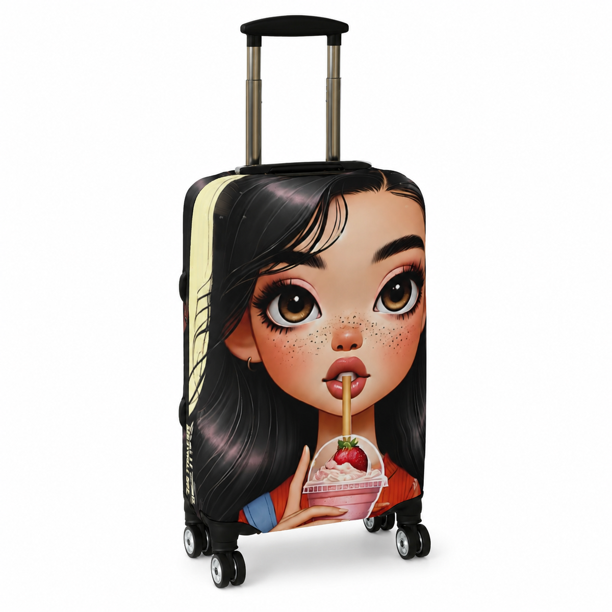 Lena | Strawberry Cream Luggage Cover