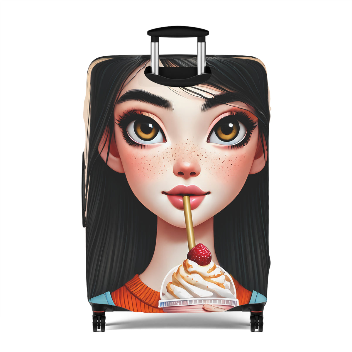 Aria | Strawberry Swirl Luggage Cover