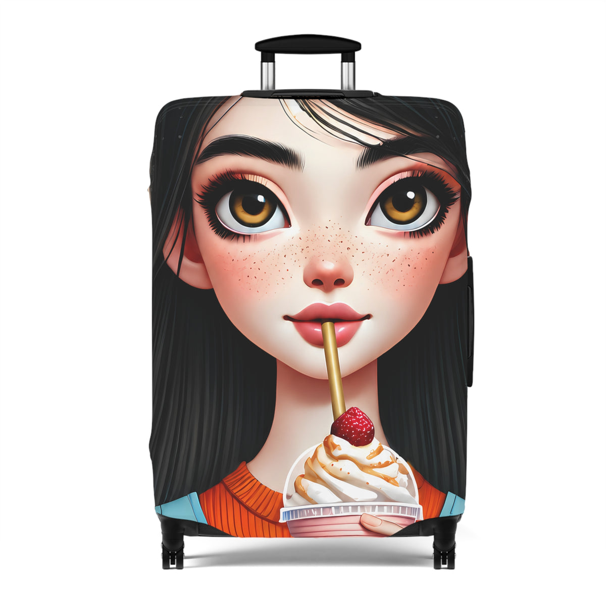 Aria | Strawberry Swirl Luggage Cover