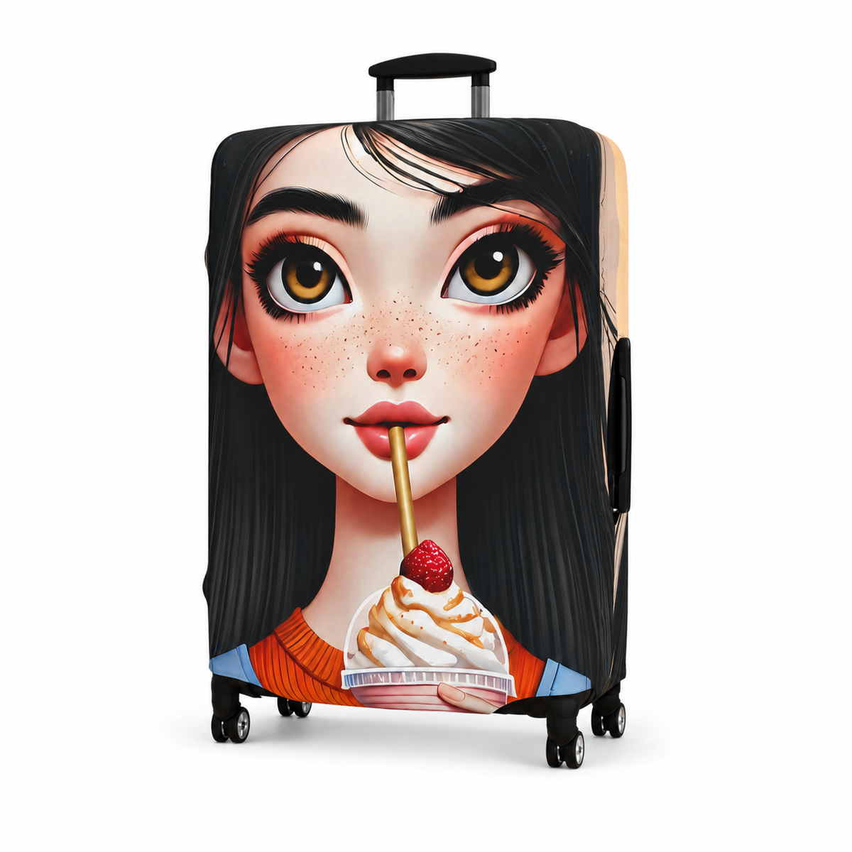 Aria | Strawberry Swirl Luggage Cover