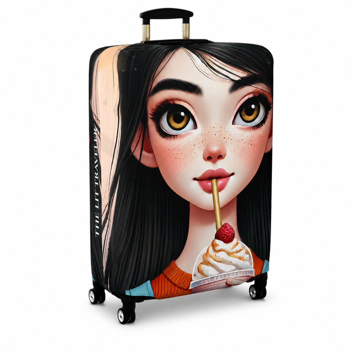 Aria | Strawberry Swirl Luggage Cover