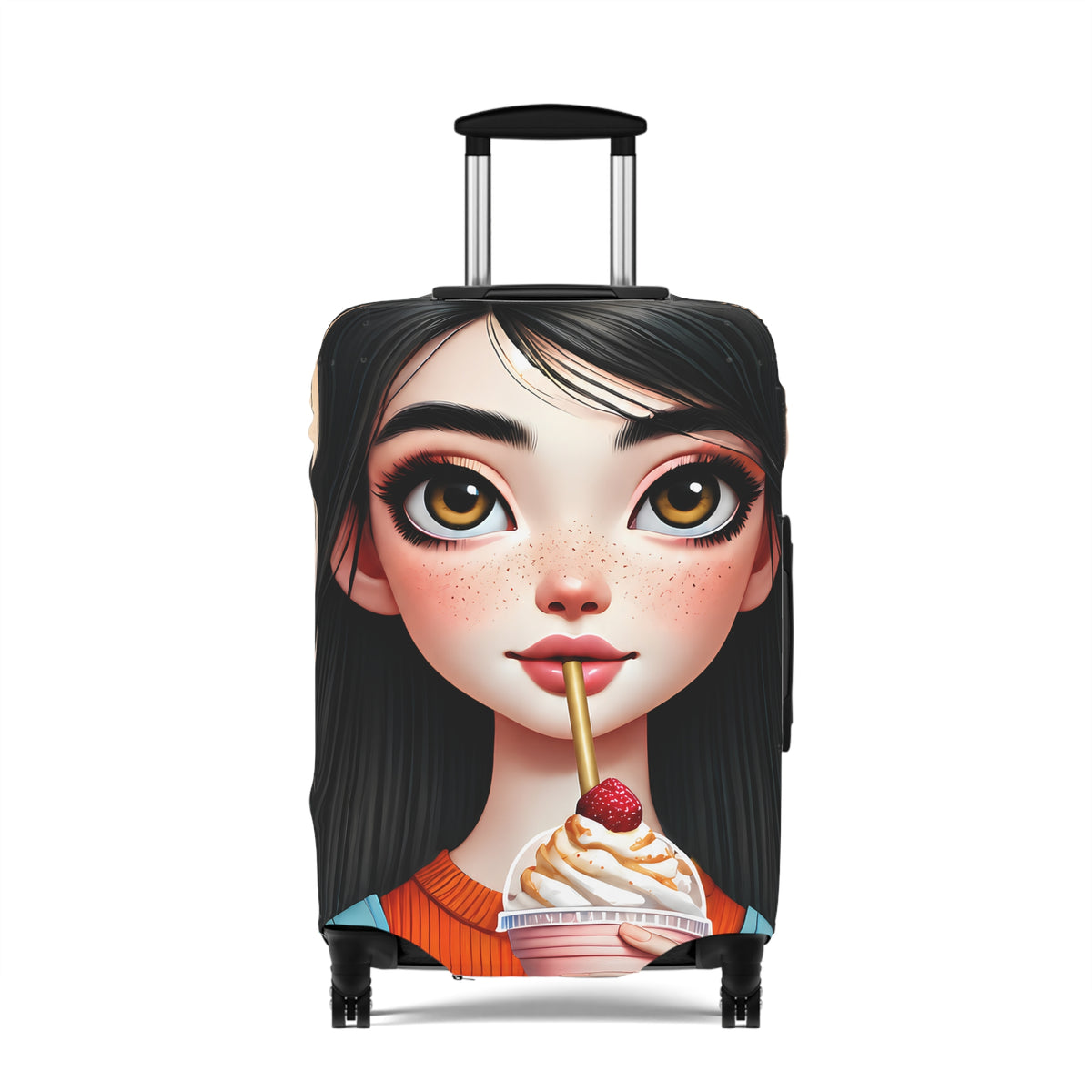 Aria | Strawberry Swirl Luggage Cover