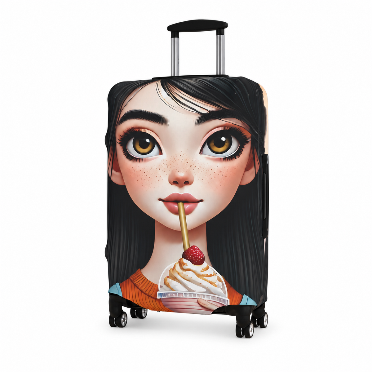 Aria | Strawberry Swirl Luggage Cover