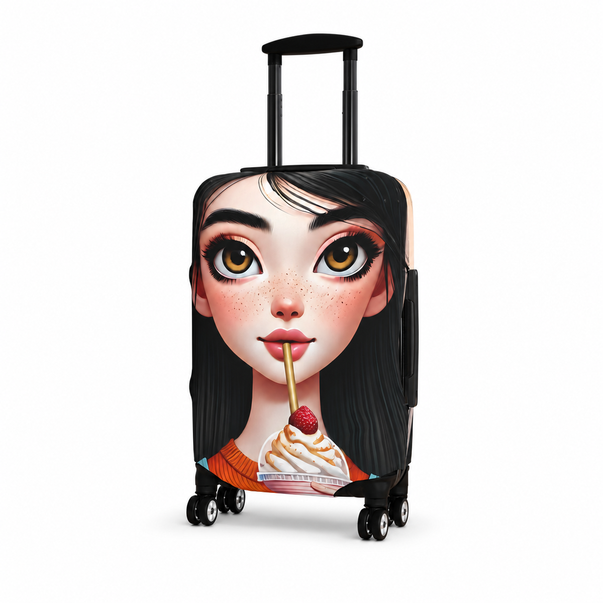 Aria | Strawberry Swirl Luggage Cover