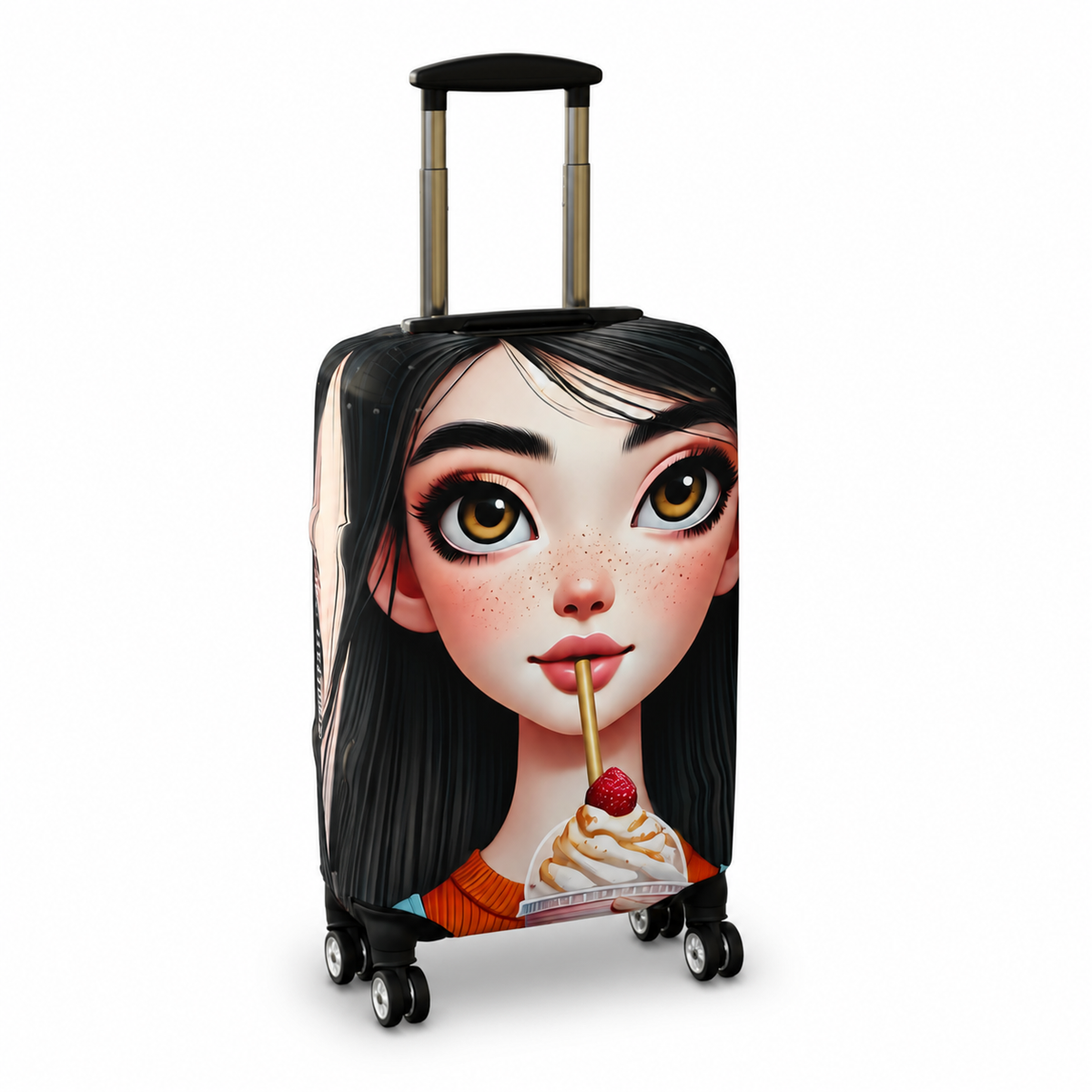 Aria | Strawberry Swirl Luggage Cover