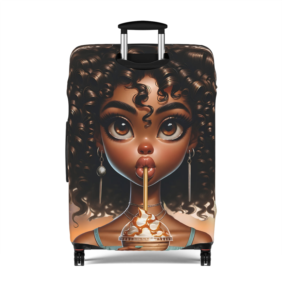 Simone | Sweet Cream Luggage Cover