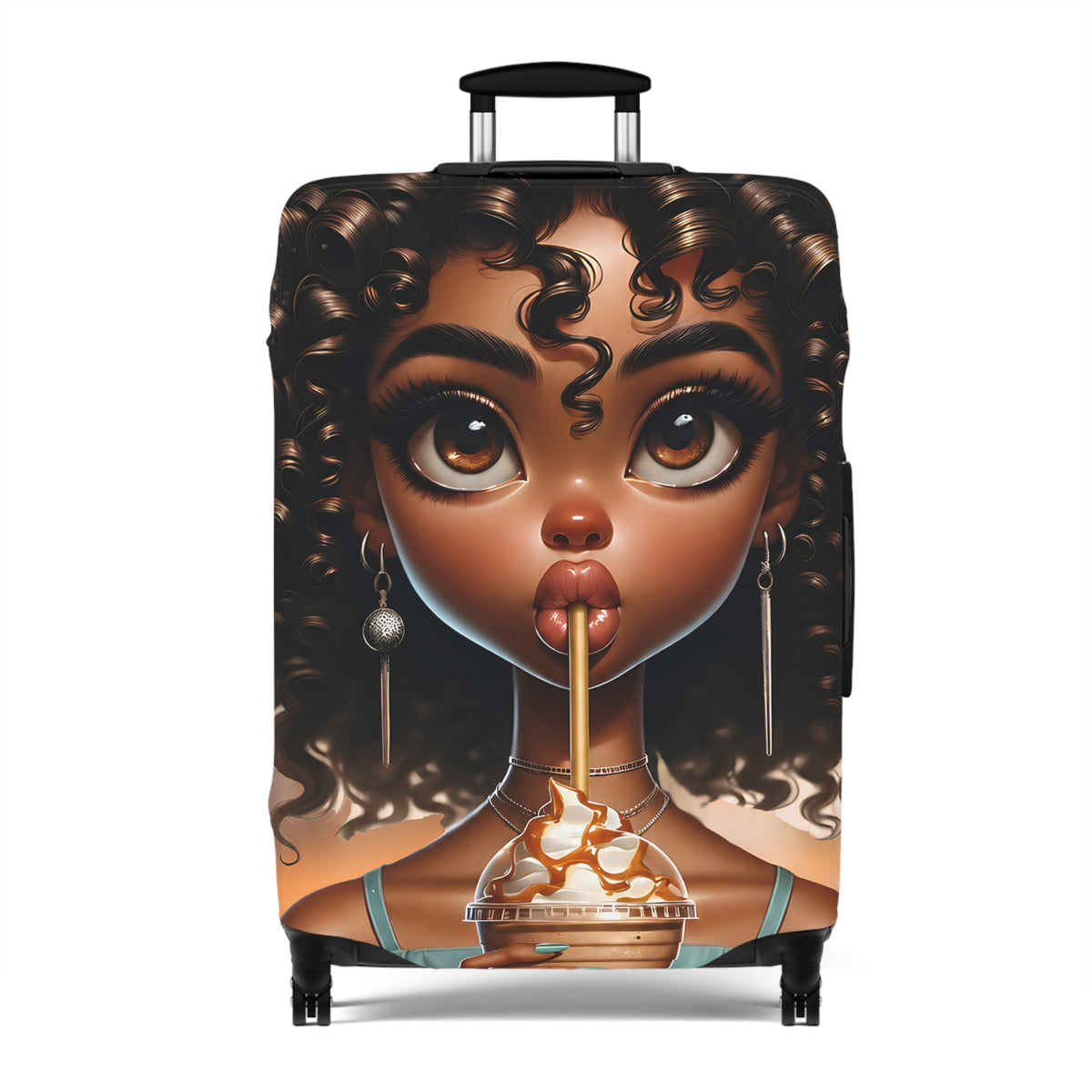 Simone | Sweet Cream Luggage Cover