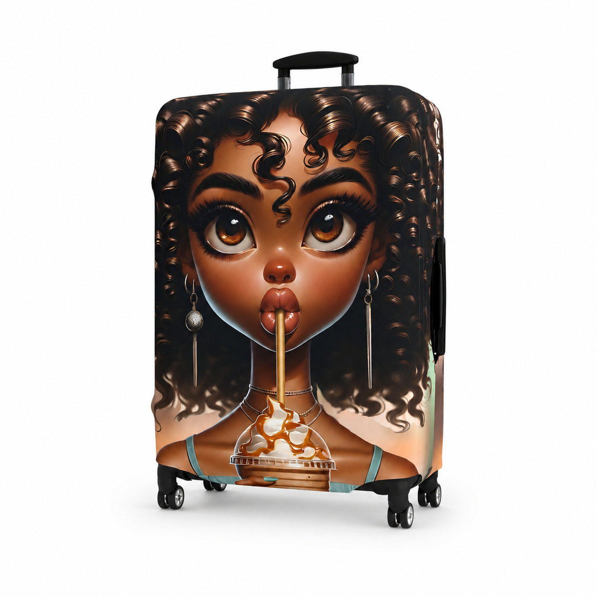 Simone | Sweet Cream Luggage Cover