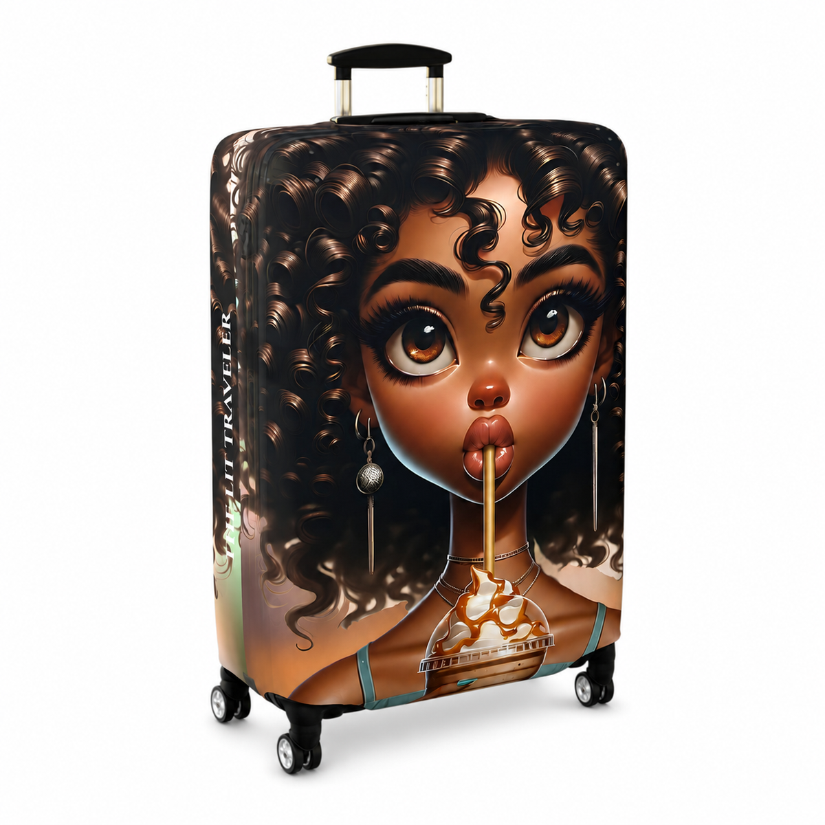 Simone | Sweet Cream Luggage Cover