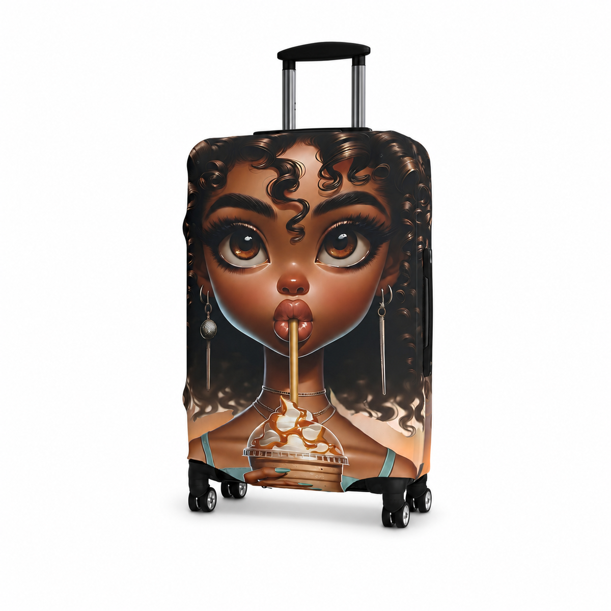 Simone | Sweet Cream Luggage Cover