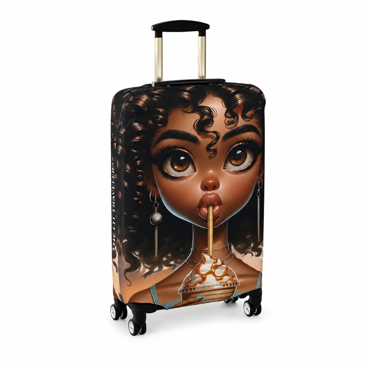 Simone | Sweet Cream Luggage Cover