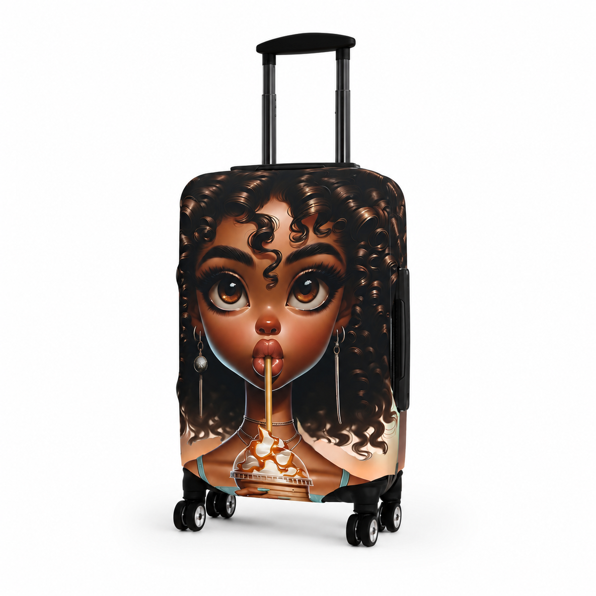 Simone | Sweet Cream Luggage Cover