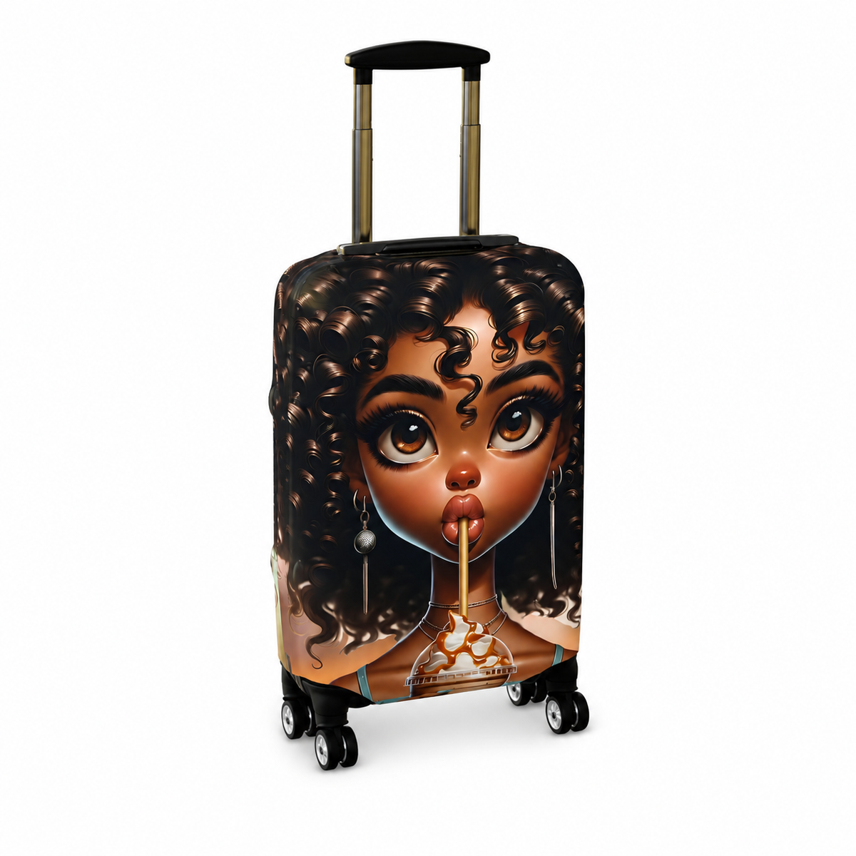 Simone | Sweet Cream Luggage Cover